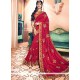 Art Silk Maroon Traditional Designer Saree