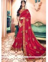 Art Silk Maroon Traditional Designer Saree