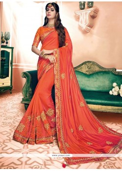 Patch Border Work Art Silk Designer Traditional Saree