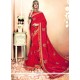 Art Silk Red Traditional Designer Saree