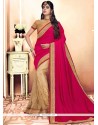 Embroidered Work Designer Half N Half Saree