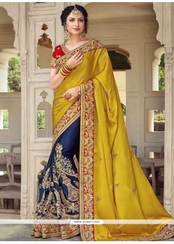 Fancy Fabric Resham Work Classic Saree