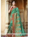 Patch Border Work Fancy Fabric Classic Designer Saree