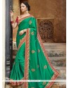 Green Fancy Fabric Designer Saree