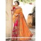 Embroidered Work Half N Half Designer Saree