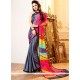 Multi Colour Printed Saree