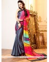 Multi Colour Printed Saree