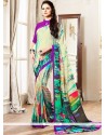 Multi Colour Printed Saree