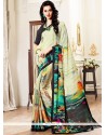 Faux Georgette Print Work Printed Saree