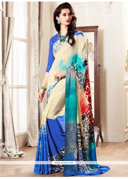 Print Work Printed Saree