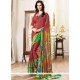 Print Work Faux Georgette Printed Saree