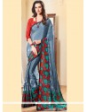 Faux Georgette Printed Saree