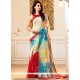 Faux Georgette Printed Saree