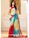 Faux Georgette Printed Saree