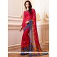 Print Work Faux Georgette Printed Saree