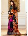 Print Work Faux Georgette Printed Saree