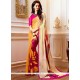 Multi Colour Faux Georgette Printed Saree