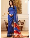 Faux Georgette Print Work Printed Saree