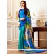 Faux Georgette Print Work Printed Saree