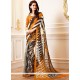 Faux Georgette Multi Colour Printed Saree