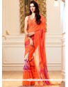 Print Work Faux Georgette Printed Saree