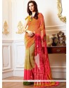 Faux Georgette Print Work Printed Saree