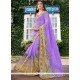 Faux Georgette Embroidered Work Saree