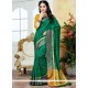 Art Silk Green Traditional Designer Saree