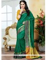 Art Silk Green Traditional Designer Saree