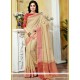 Beige Weaving Work Traditional Designer Saree