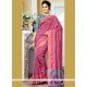 Art Silk Pink Traditional Designer Saree