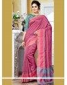 Art Silk Pink Traditional Designer Saree