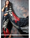 Multi Colour Print Work Printed Saree