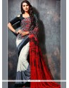 Faux Georgette Print Work Printed Saree