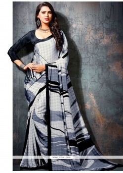 Faux Georgette Printed Saree