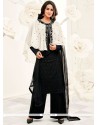 Resham Work Black Designer Palazzo Suit