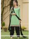 Green Cotton Punjabi Suit