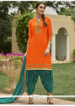 Orange Punjabi Suit
