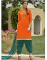 Orange Punjabi Suit