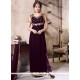 Embroidered Work Velvet Designer Straight Suit