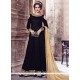 Embroidered Work Black Velvet Anarkali Suit