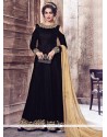 Embroidered Work Black Velvet Anarkali Suit