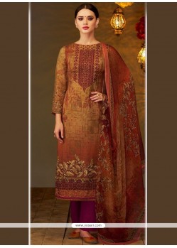 Multi Colour Designer Straight Suit