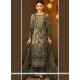 Multi Colour Viscose Designer Straight Suit