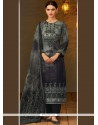 Viscose Print Work Designer Straight Suit