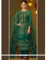 Print Work Viscose Designer Straight Suit