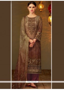 Viscose Embroidered Work Designer Straight Suit