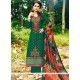 Embroidered Work Faux Georgette Designer Straight Suit