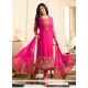 Ayesha Takia Resham Work Hot Pink Churidar Designer Suit