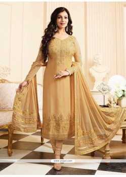 Ayesha Takia Faux Georgette Churidar Designer Suit